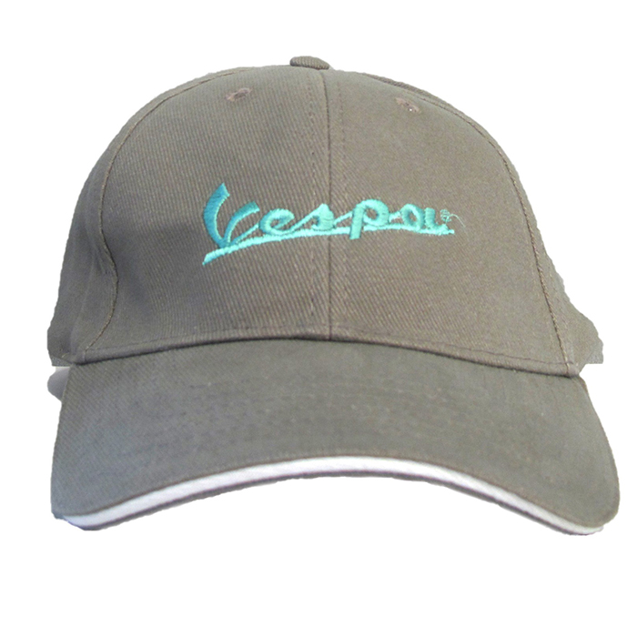 ČEPICE VESPA LOGO 70 ŠEDÁ